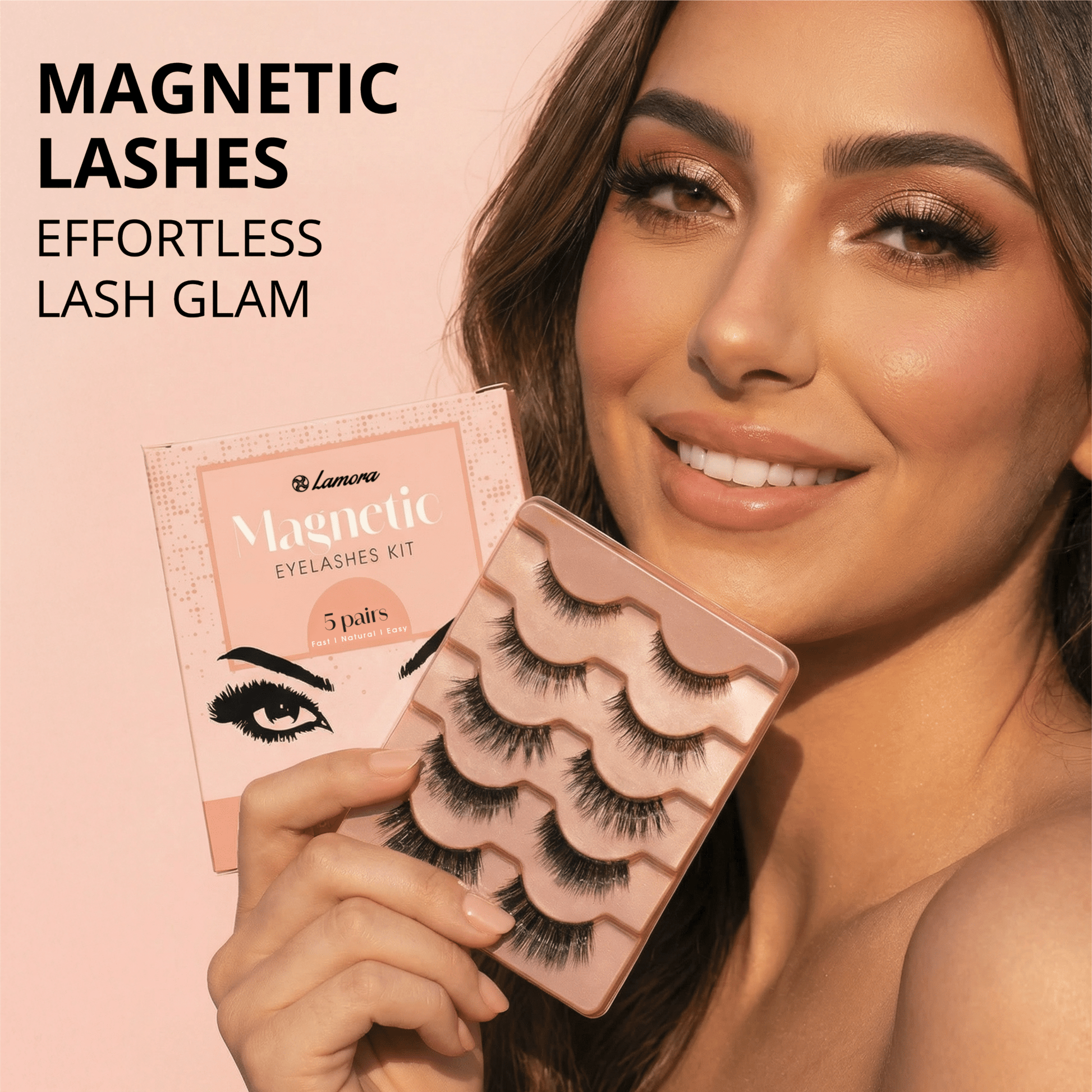 Magnetic Eyelashes Set - Lamora Beauty