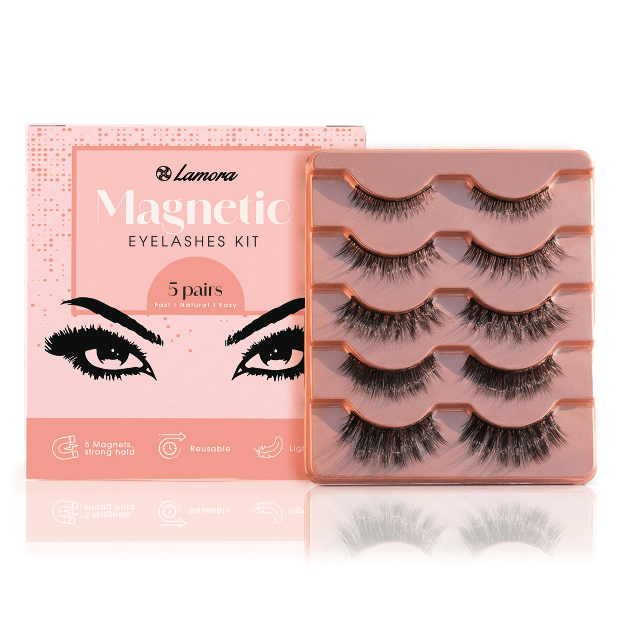 Magnetic Eyelashes Set - Lamora Beauty