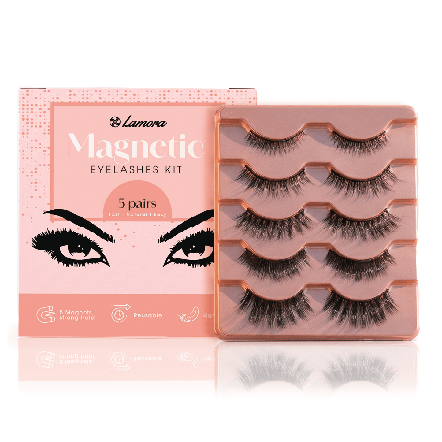 Magnetic Eyelashes Set - Lamora Beauty