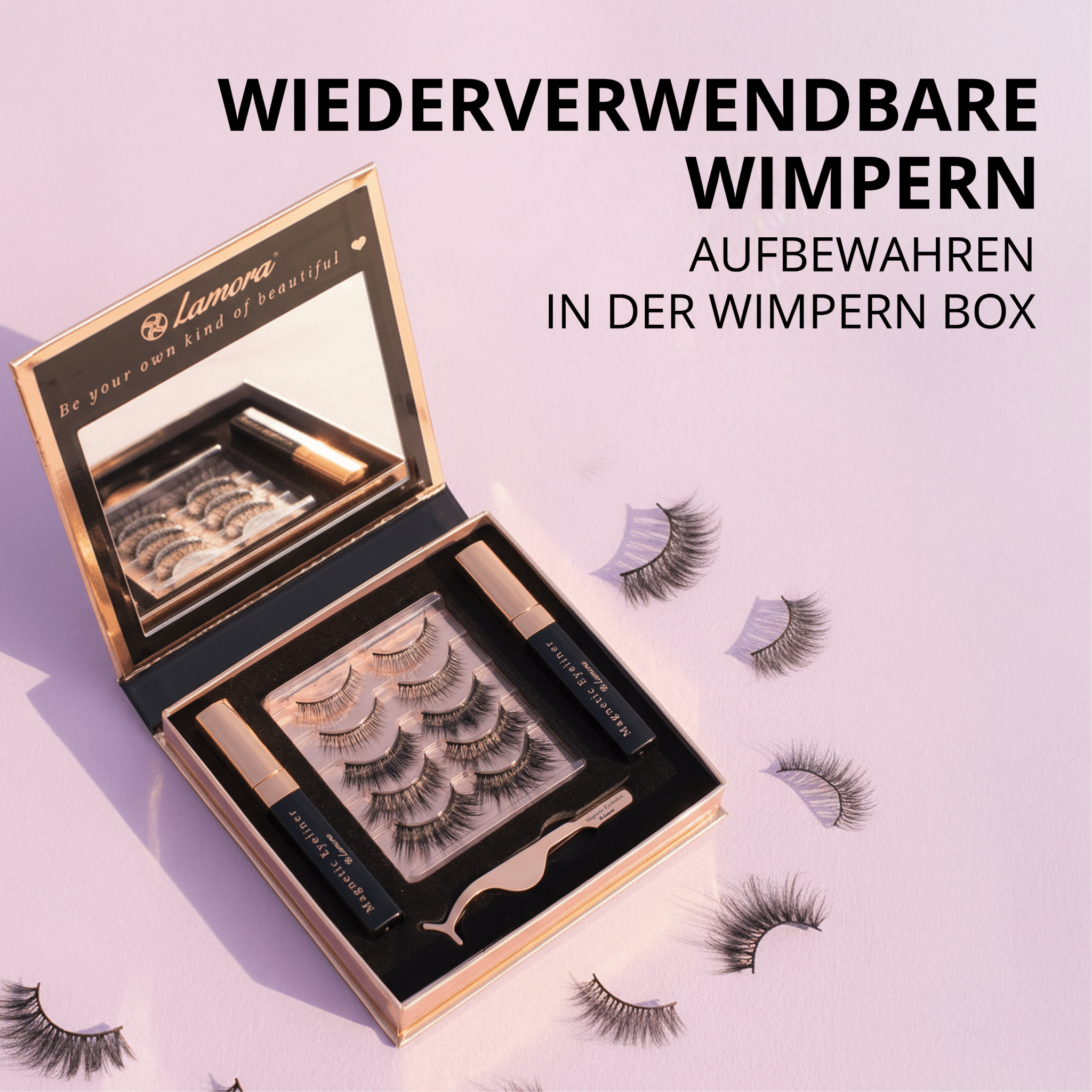 Magnetische Wimpern Set - Lamora Beauty