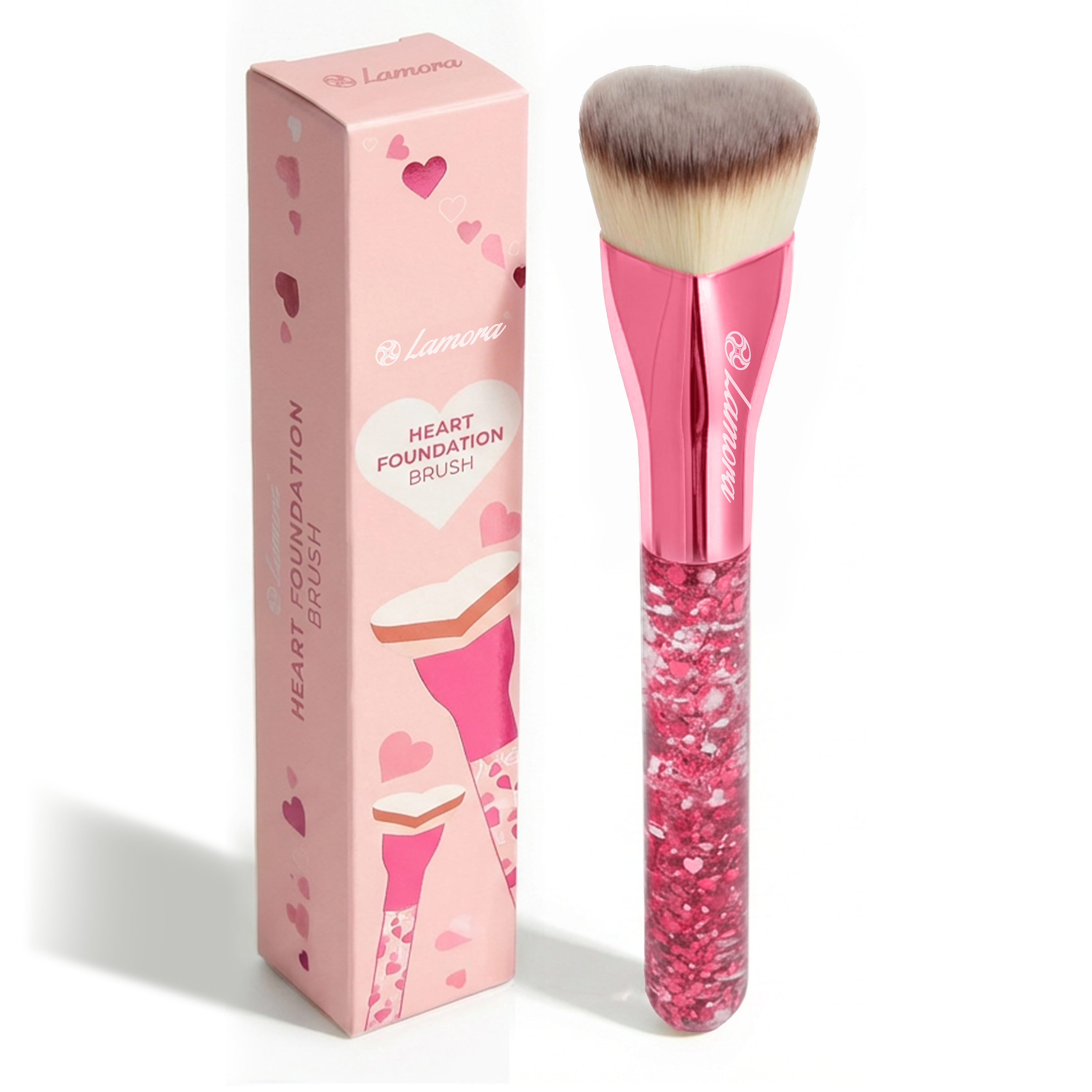 Foundation Brush Heart Pink