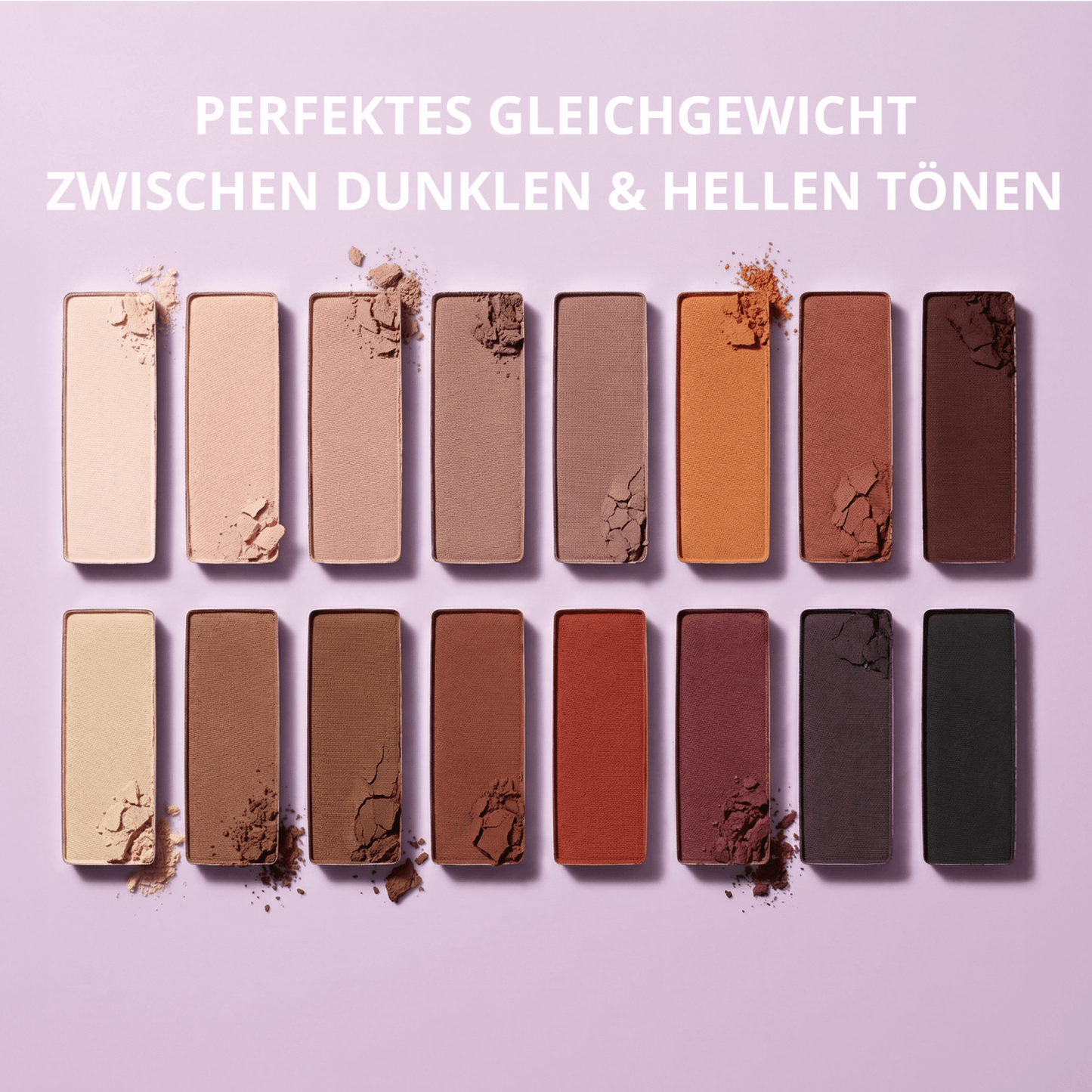 Matte Lidschatten Palette - Lamora Beauty