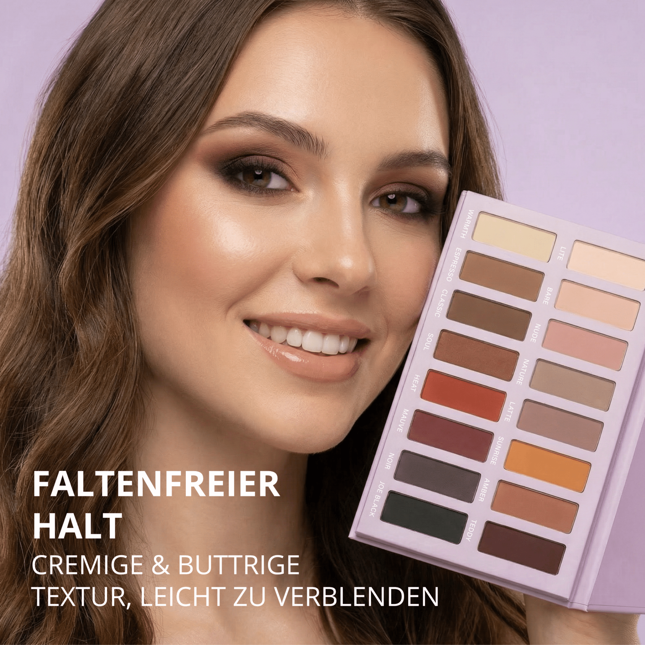 Matte Lidschatten Palette - Lamora Beauty