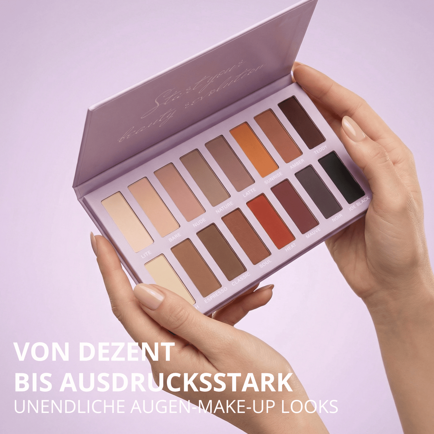 Matte Lidschatten Palette - Lamora Beauty