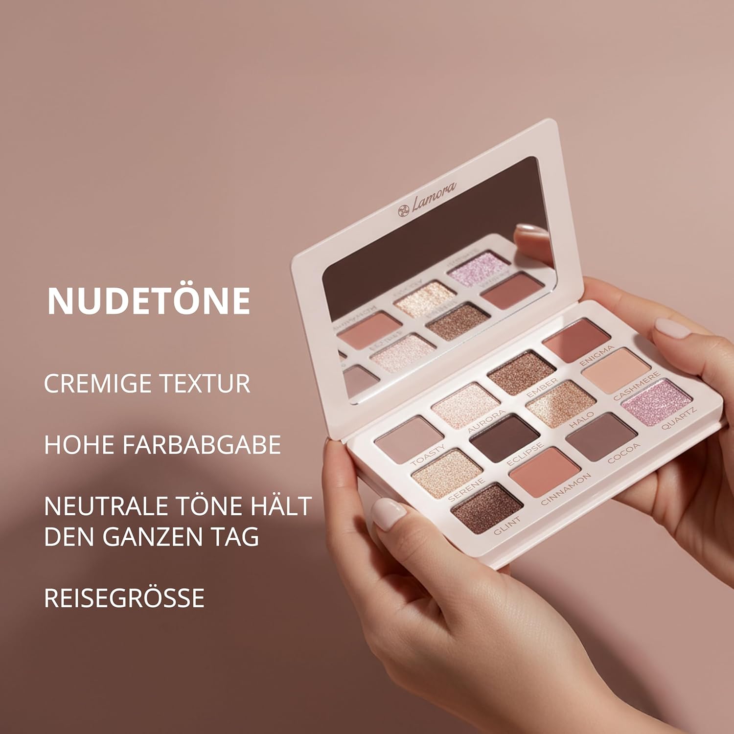 Nude Lidschatten Palette - Lamora Beauty