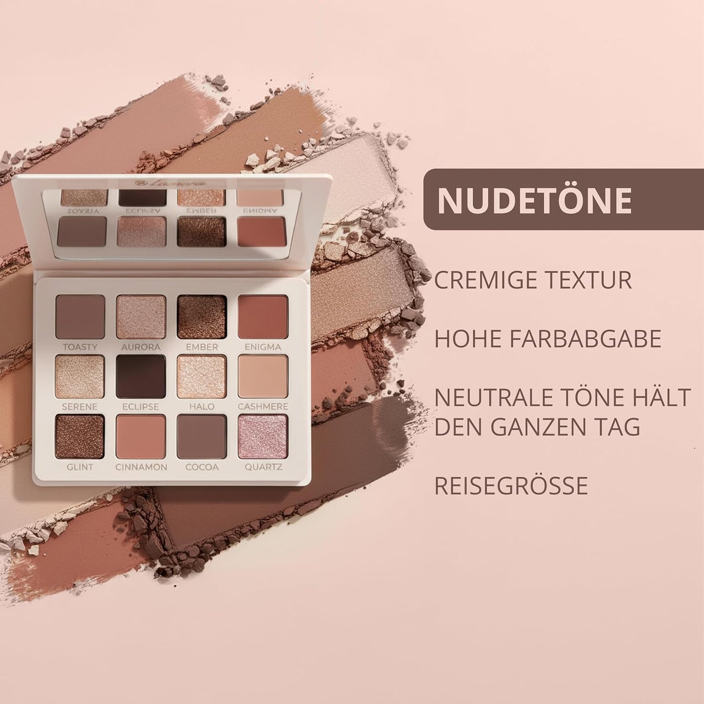 Nude Lidschatten Palette - Lamora Beauty