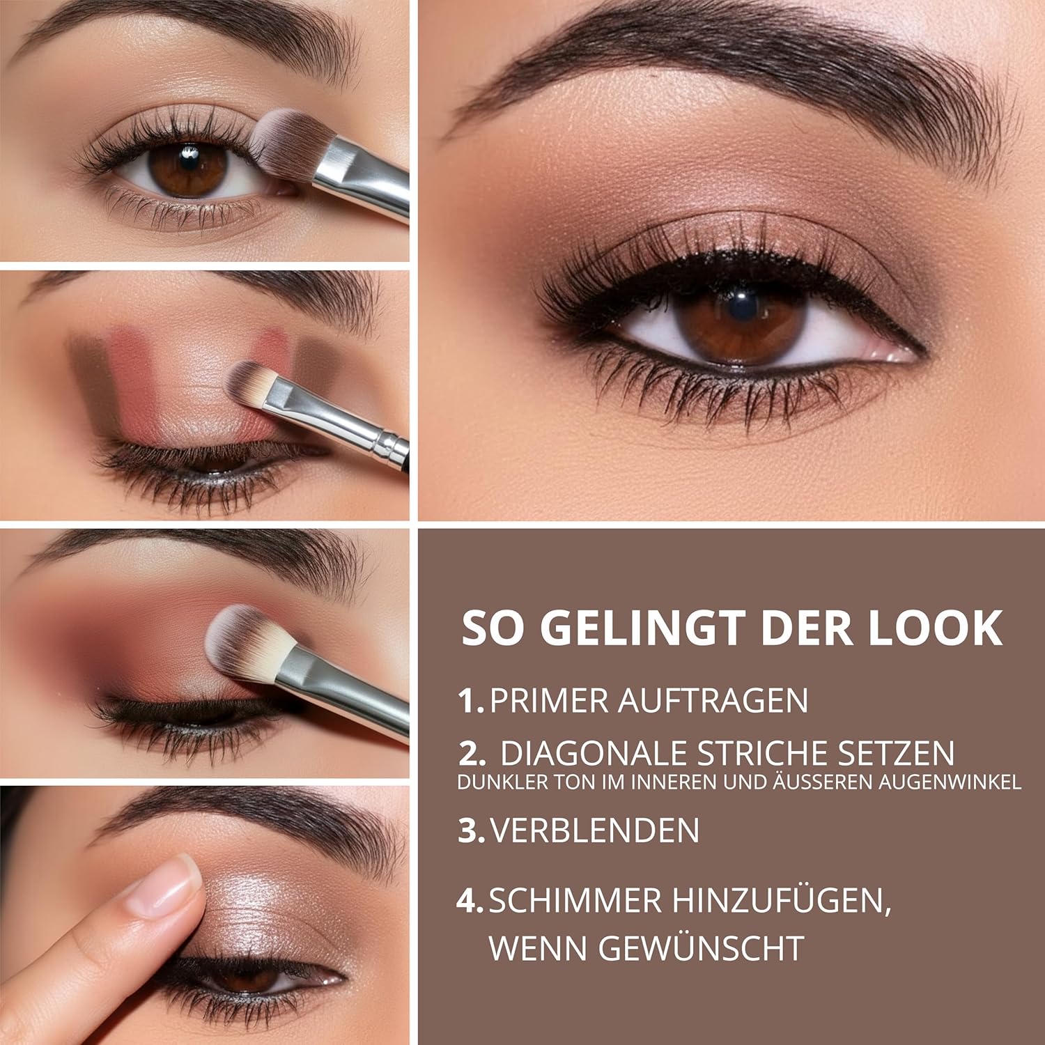 Nude Lidschatten Palette - Lamora Beauty