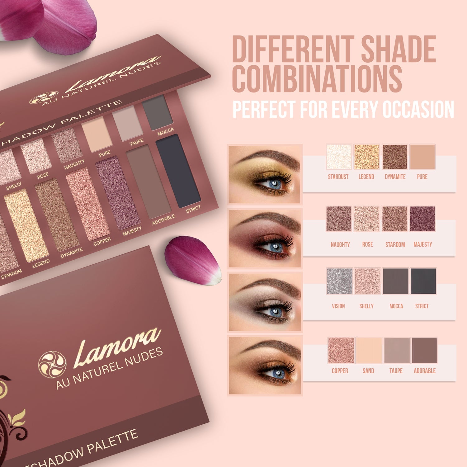 Paleta Sombras Au Naturel - Lamora Beauty