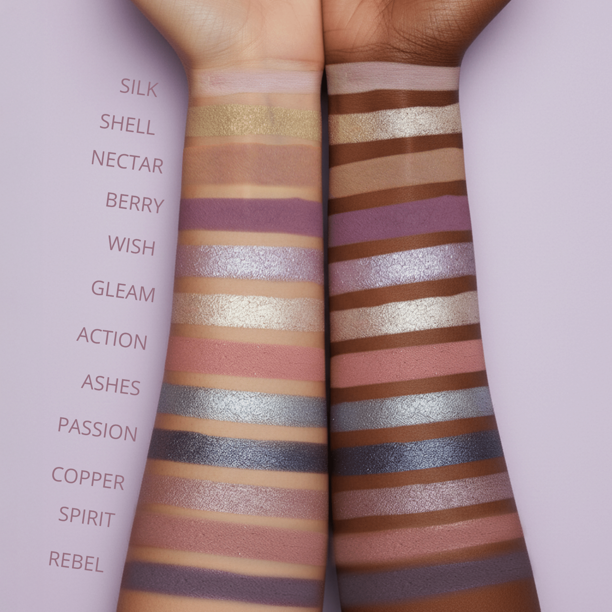 Purple Lidschatten Palette - Lamora Beauty