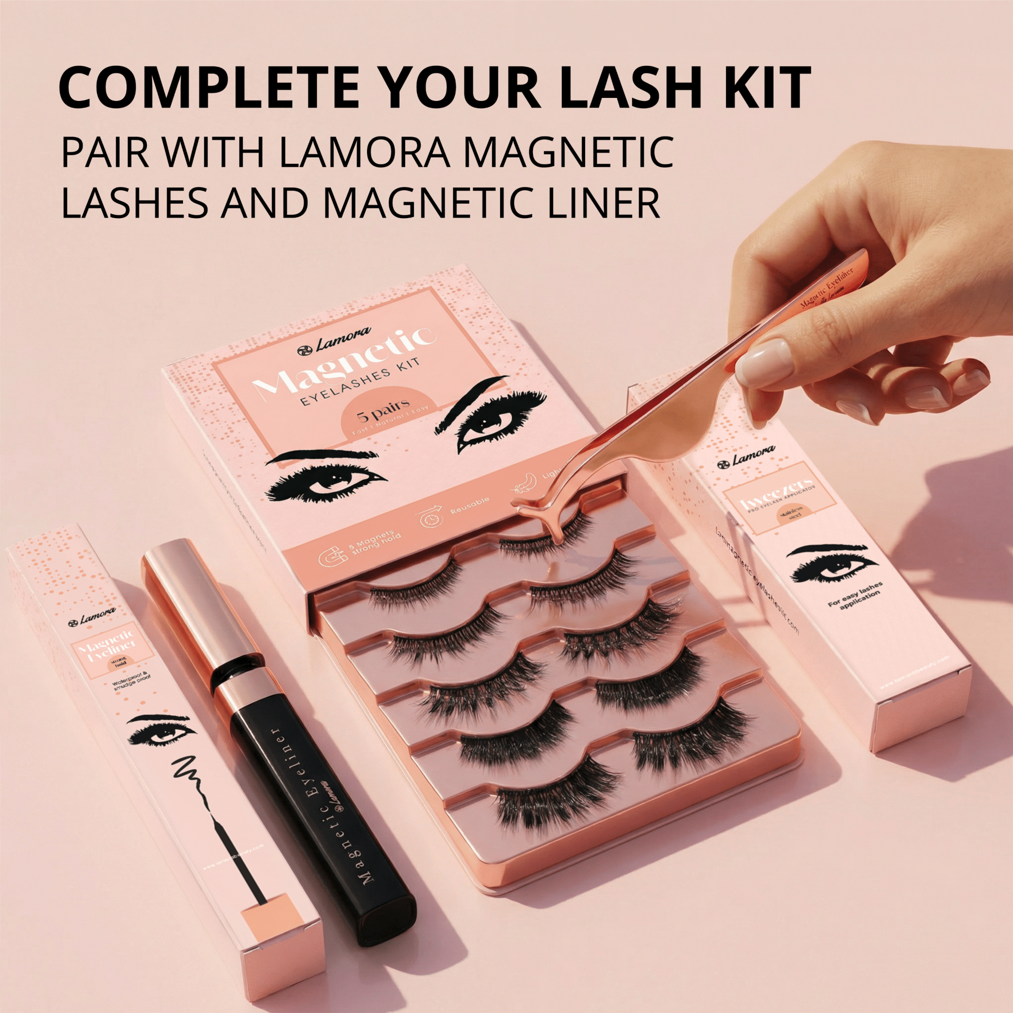Tweezer For False Lashes - Lamora Beauty