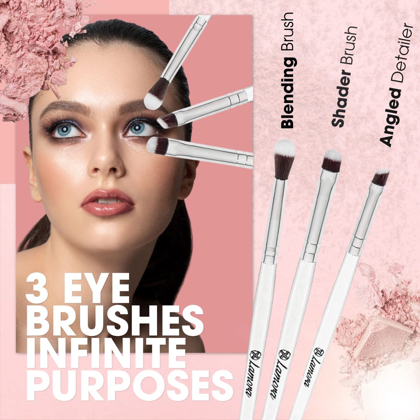 Essentials Brush Set White - Lamora Beauty