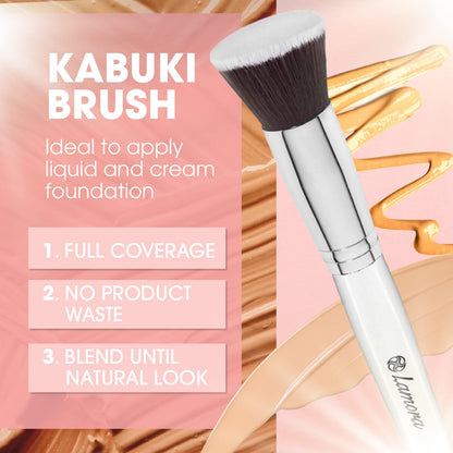 Essentials Brush Set White - Lamora Beauty