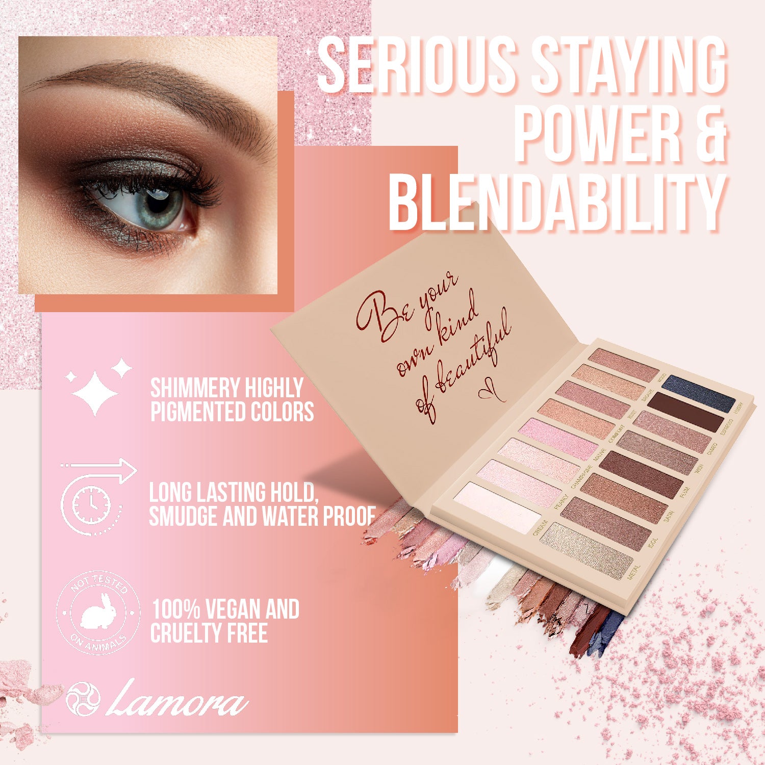 Eyeshadow Palette Makeup 40-Colors Cream Eye Shadow Matte Shimmer Cosmetic  Set#