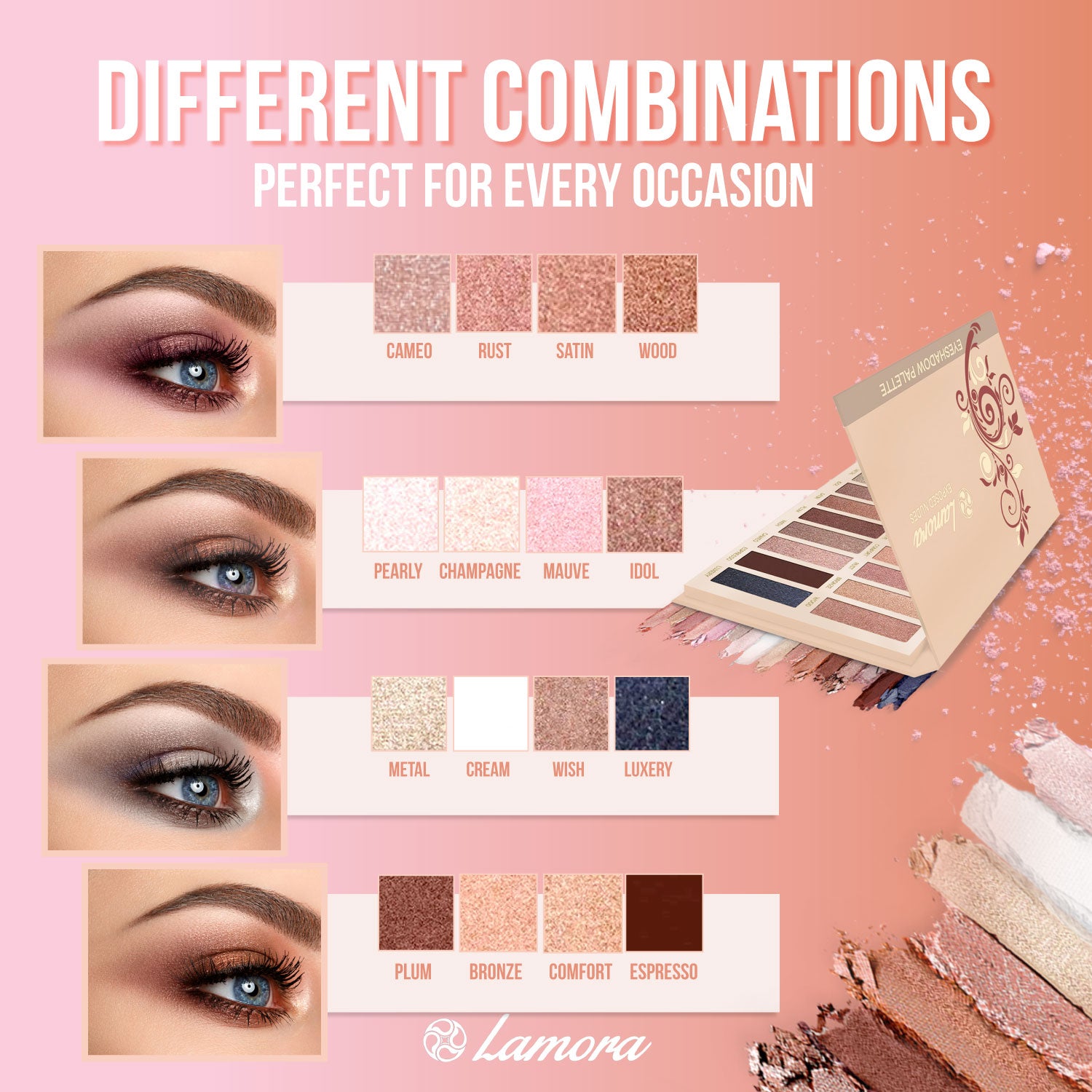Exposed Lamora Beauty – Eyeshadow Palette